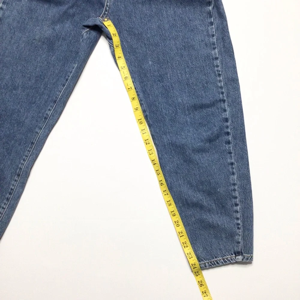 Zara High Rise Paper Bag Waist Denim Jeans Size 4 - Picture 10 of 12